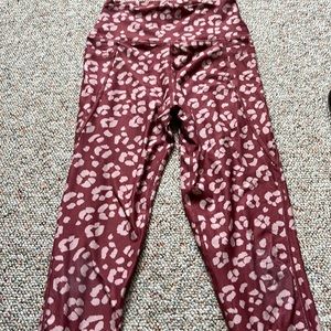 Sage Pink Cheetah Leggings